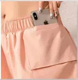 Vêtements de gym à séchage rapide pour la course Pantalon de yoga à poche anti-défaillance Vêtements d'extérieur Shorts de sport d'entraînement Femme Été - EX-STOCK Canada