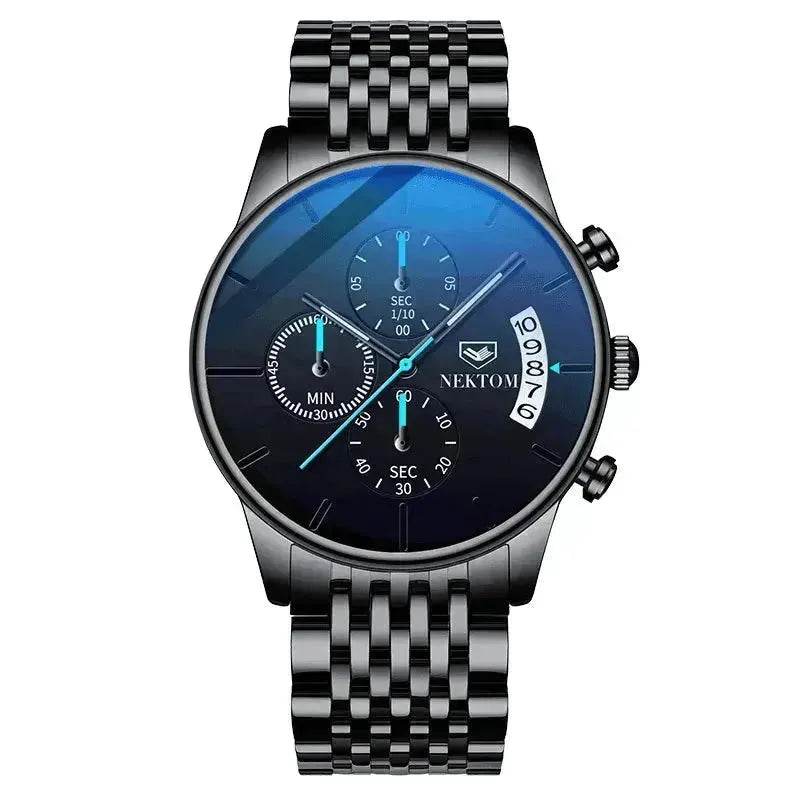 SAPPHIRE Crystal Glass Stainless Steel Fashion Men's Watches - EX-STOCK Canada