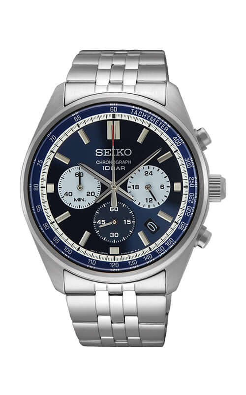 SEIKO Chronograph Quartz Blue Dial SSB427P1 - EX-STOCK Canada