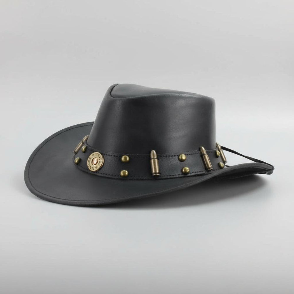 Chapeau de cowboy modelable avec tranche de balle de calibre 12 et ornementsEX-STOCK Canada