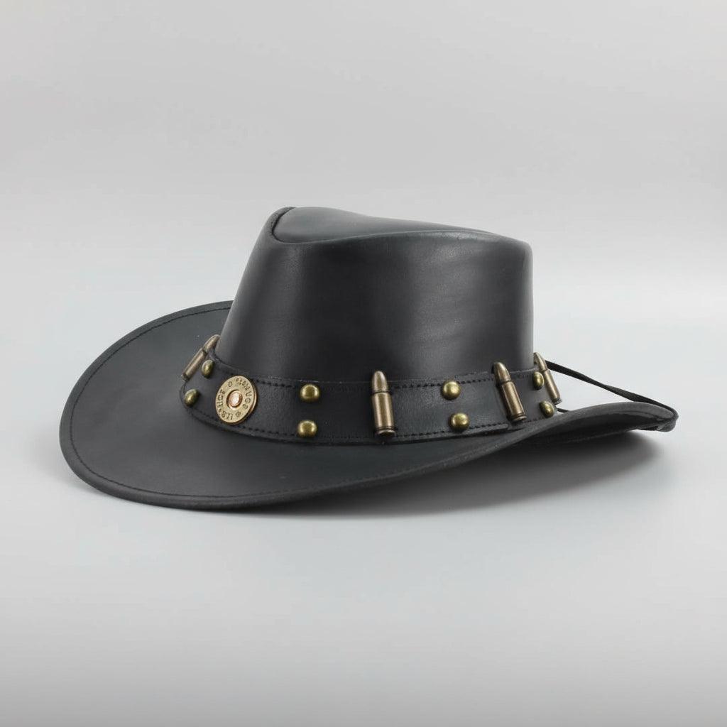 Cappello da cowboy modellabile con fetta di proiettile calibro 12 e decorazioniEX-STOCK Canada