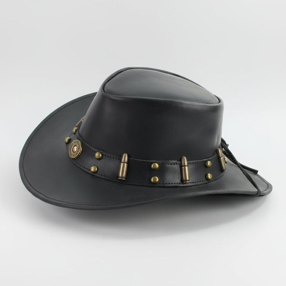 Chapeau de cowboy modelable avec tranche de balle de calibre 12 et ornementsEX-STOCK Canada