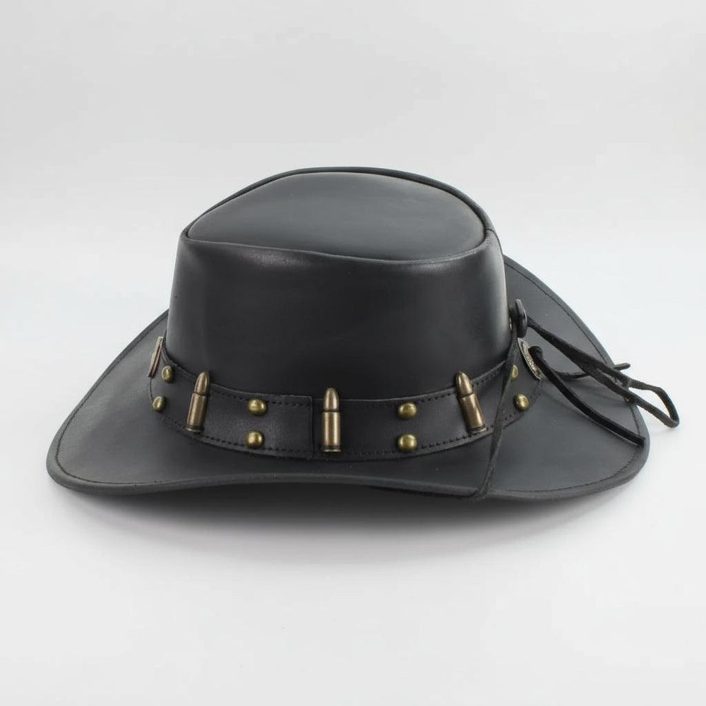 Chapeau de cowboy modelable avec tranche de balle de calibre 12 et ornementsEX-STOCK Canada