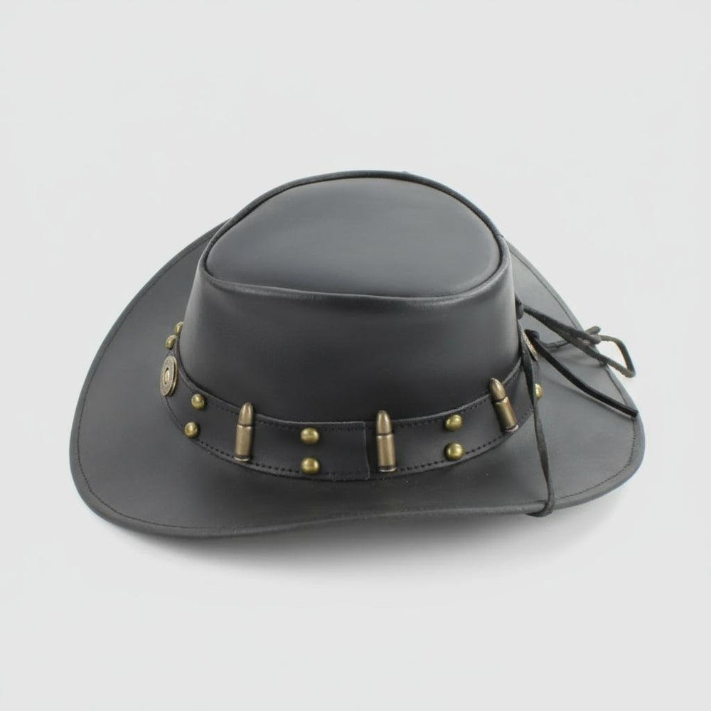Chapeau de cowboy modelable avec tranche de balle de calibre 12 et ornementsEX-STOCK Canada