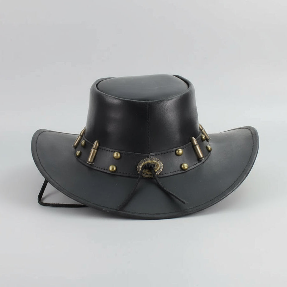 Sombrero Vaquero Moldeable con Corte de Bala de 12 Calibre y AdornosEX-STOCK Canada