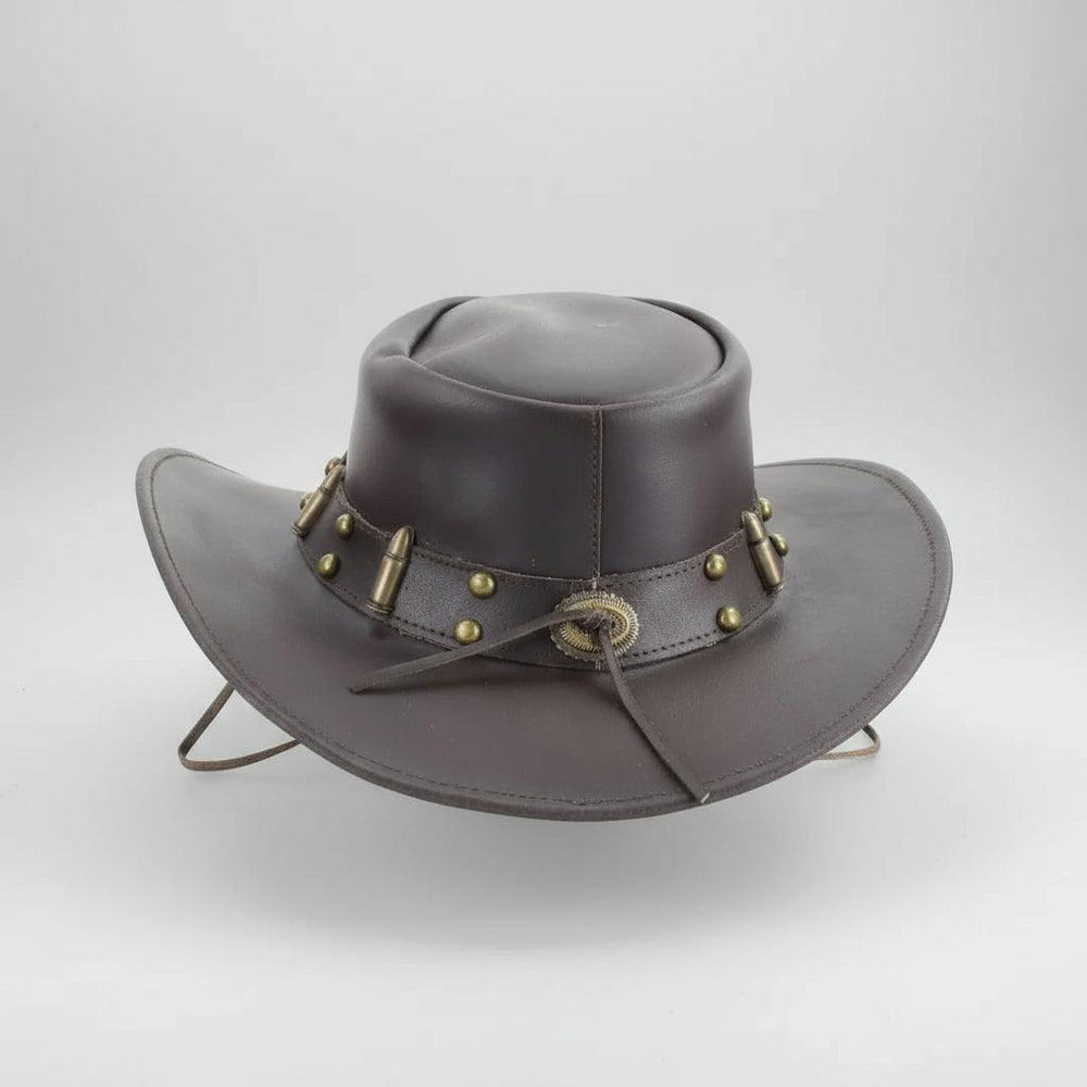 Chapeau de cowboy modelable avec tranche de balle de calibre 12 et ornementsEX-STOCK Canada