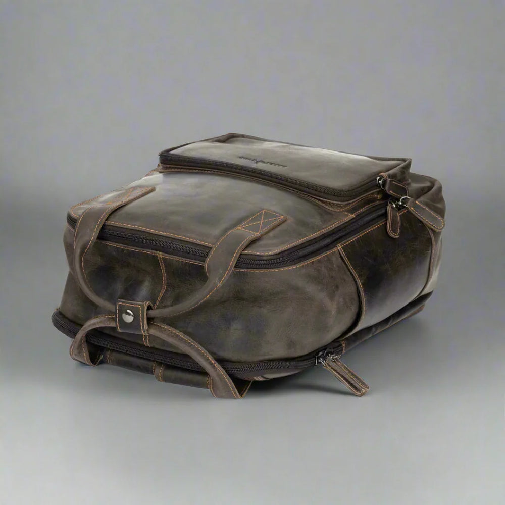 Greenwood Leather Backpack with Reinforced Laptop and Tablet Compartments EX-STOCK Canada