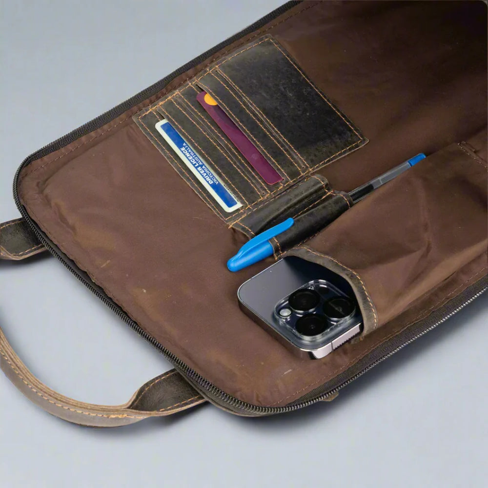 Greenwood Leather Backpack with Reinforced Laptop and Tablet Compartments EX-STOCK Canada