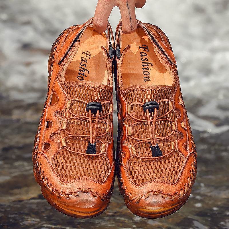 Sandals Men's Leather Soft Bottom Breathable  EX-STOCK CANADA