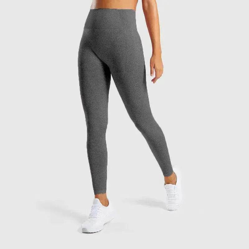 Pantalon de Gym Petit Modèle en Jacquard Sans Couture pour Femme - EX-STOCK Canada