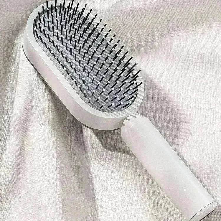 Self Cleaning Hair Brush For Women key Massage Scalp - EX-STOCK Canada