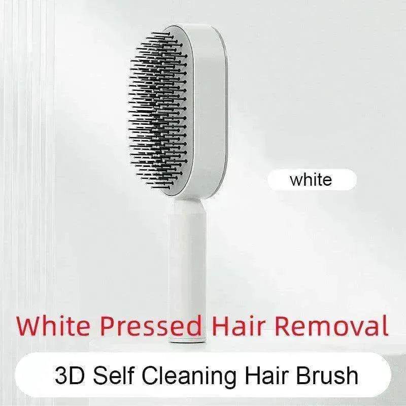 Self Cleaning Hair Brush For Women key Massage Scalp - EX-STOCK Canada