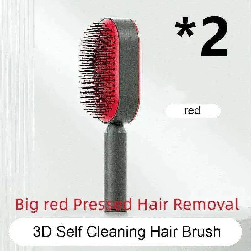 Self Cleaning Hair Brush For Women key Massage Scalp - EX-STOCK Canada