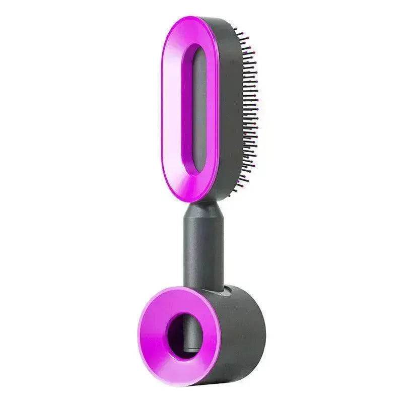 Self Cleaning Hair Brush For Women key Massage Scalp - EX-STOCK Canada