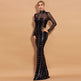 Sequins Women Maxi Dresses Long Sleeve Female Party Dresses EX-STOCK Canada