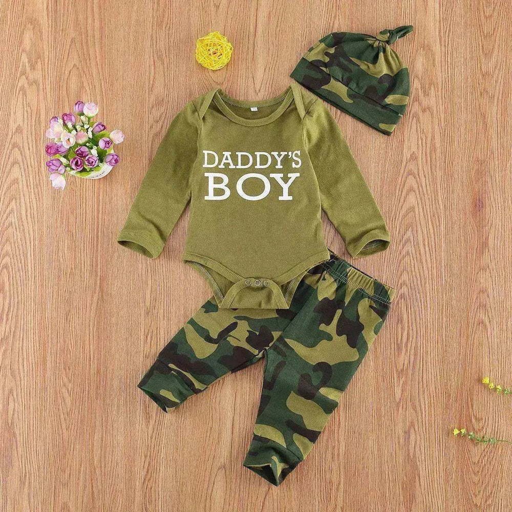 Set Letter Camouflage Printed Children Set - EX-STOCK Canada