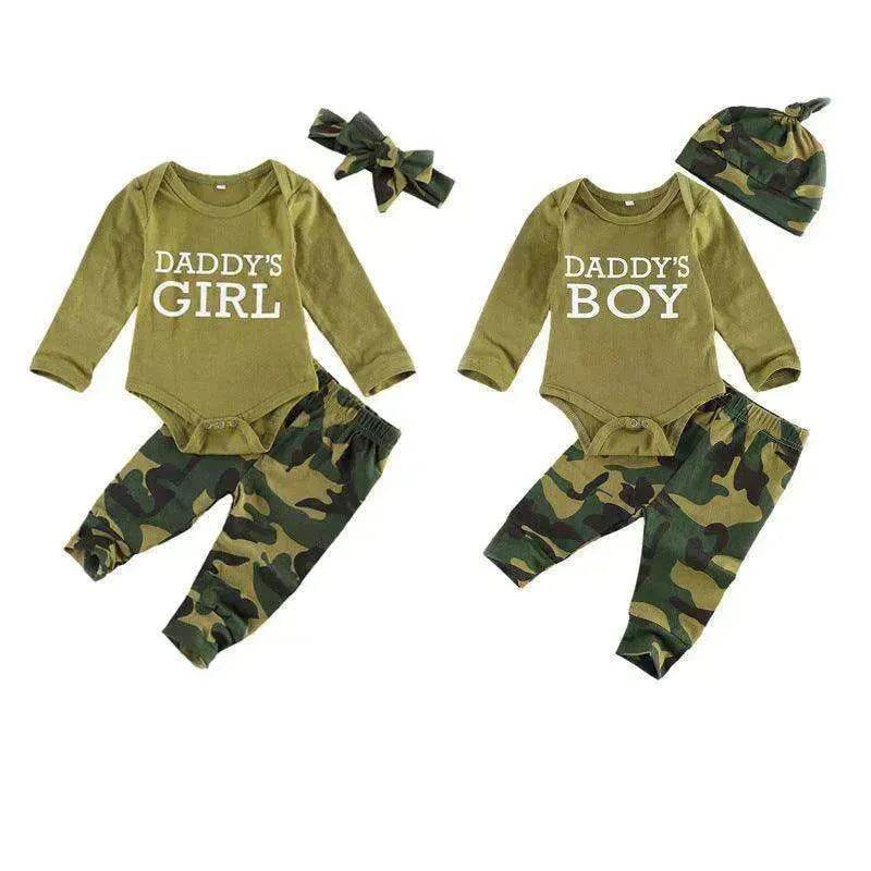 Set Letter Camouflage Printed Children Set - EX-STOCK Canada