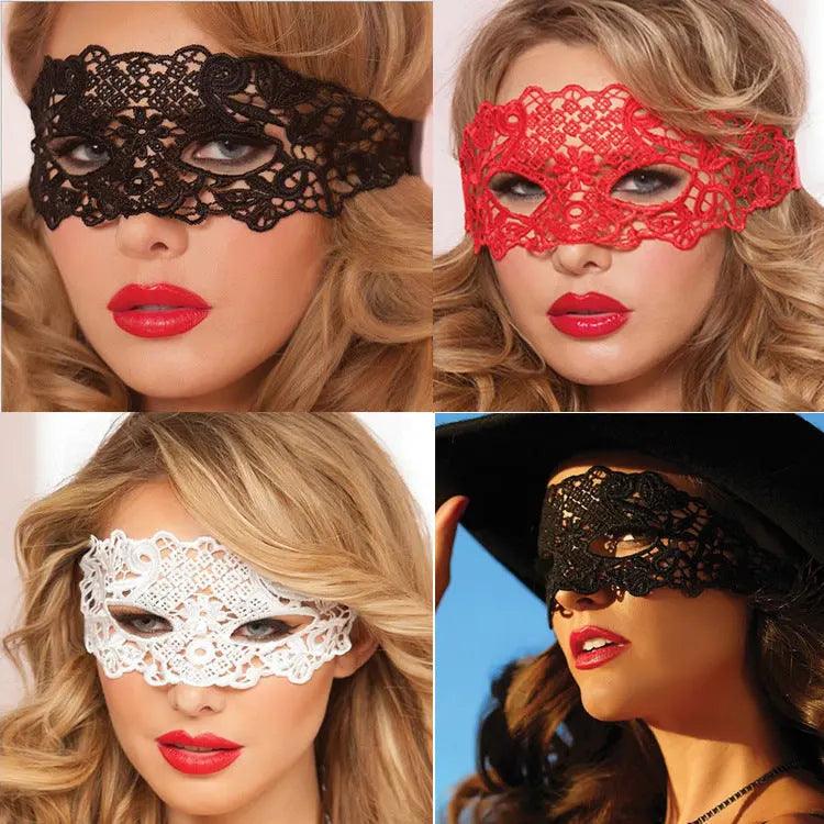 Balla con maschera mezza faccia in pizzo adulta principessa maschera per gli occhi Attrezzi di Halloween - EX-STOCK Canada