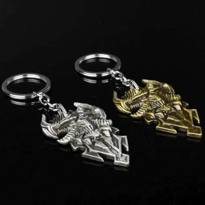 Sheep's Head Shield Keychain Pendant Keychain Jewelry - EX-STOCK Canada