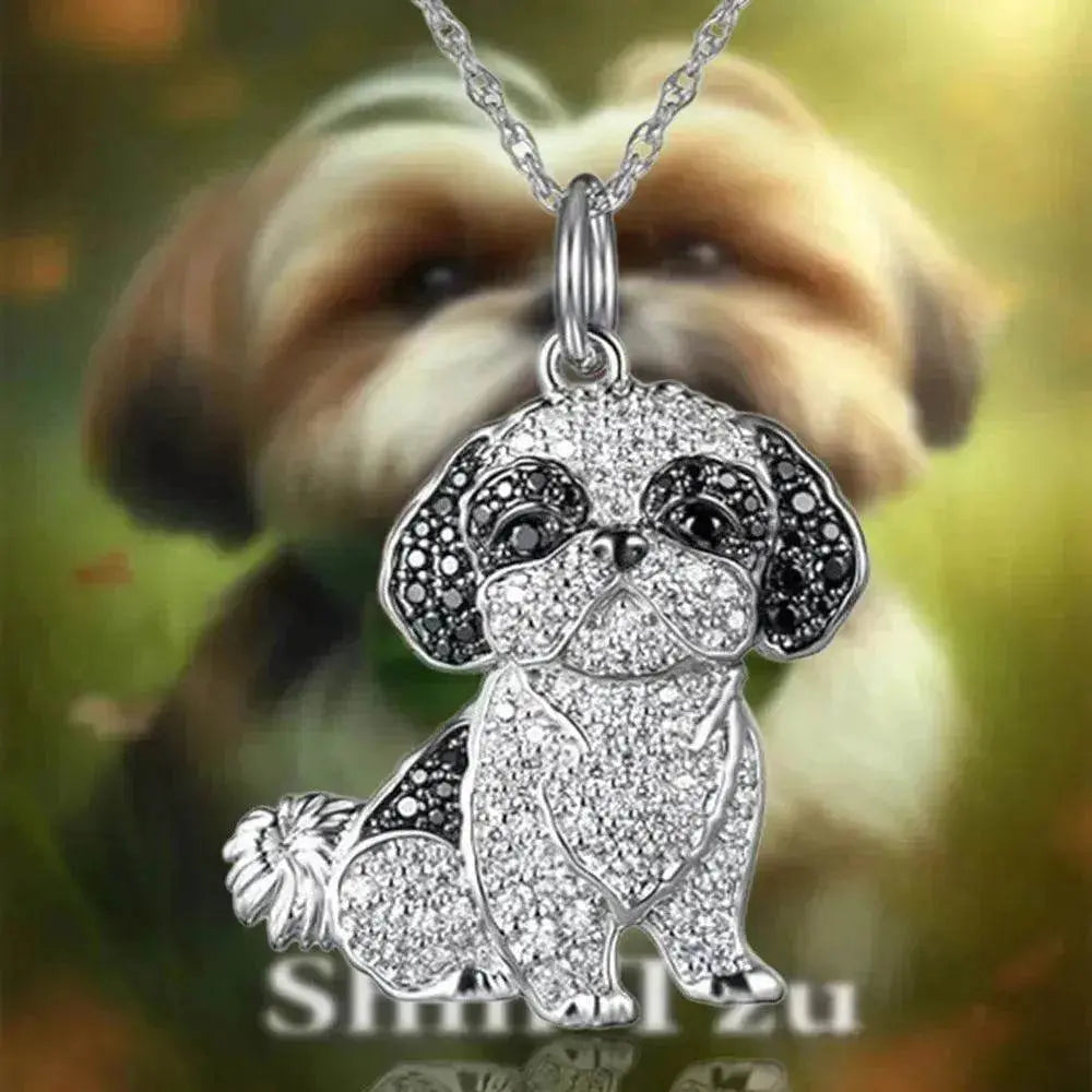 Shih Tzu Pendant Zinc Alloy Die Casting Puppy Necklace - EX-STOCK Canada