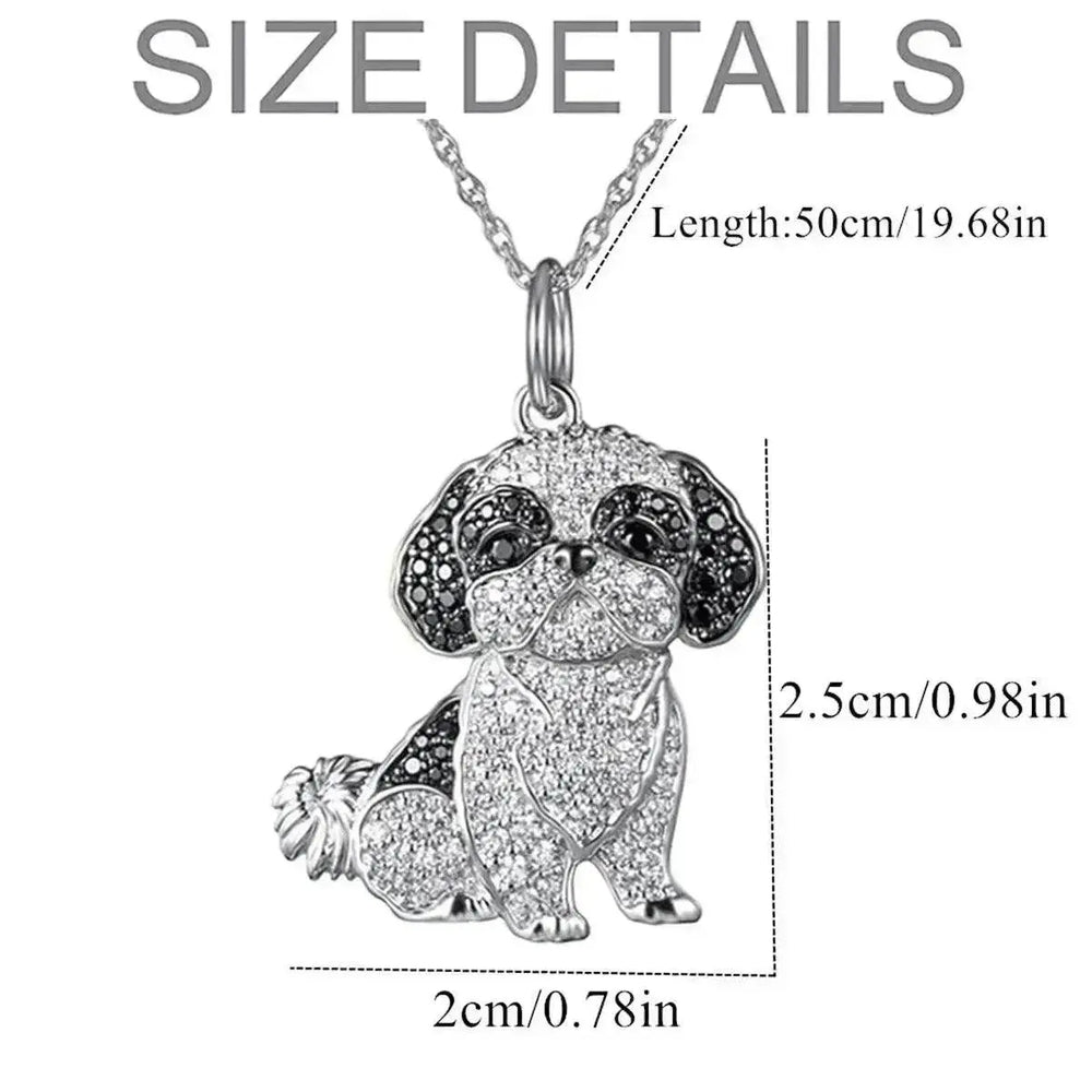 Shih Tzu Pendant Zinc Alloy Die Casting Puppy Necklace - EX-STOCK Canada