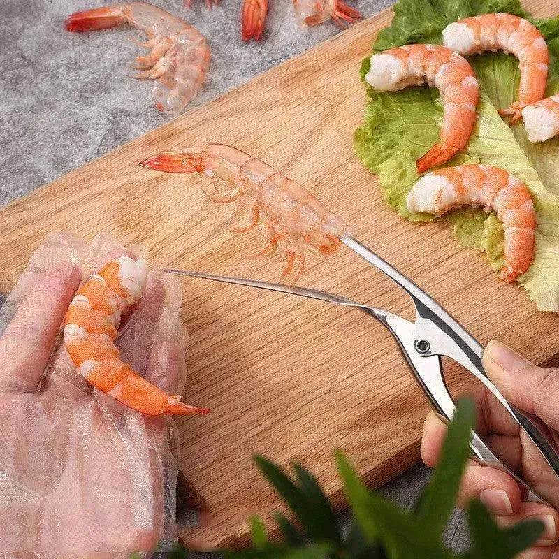 Shrimp Peeler Kitchen Appliances Portable Stainless Steel Shrimp Deveiner Lobster Practical Kitchen Supplies Fishing Knife Tools - EX-STOCK Canada