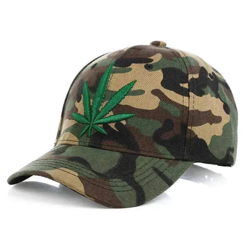 Simple Green Maple Leaf Hemp Leaf Caps Men And Women Baseball Caps Shopping - EX-STOCK Canada