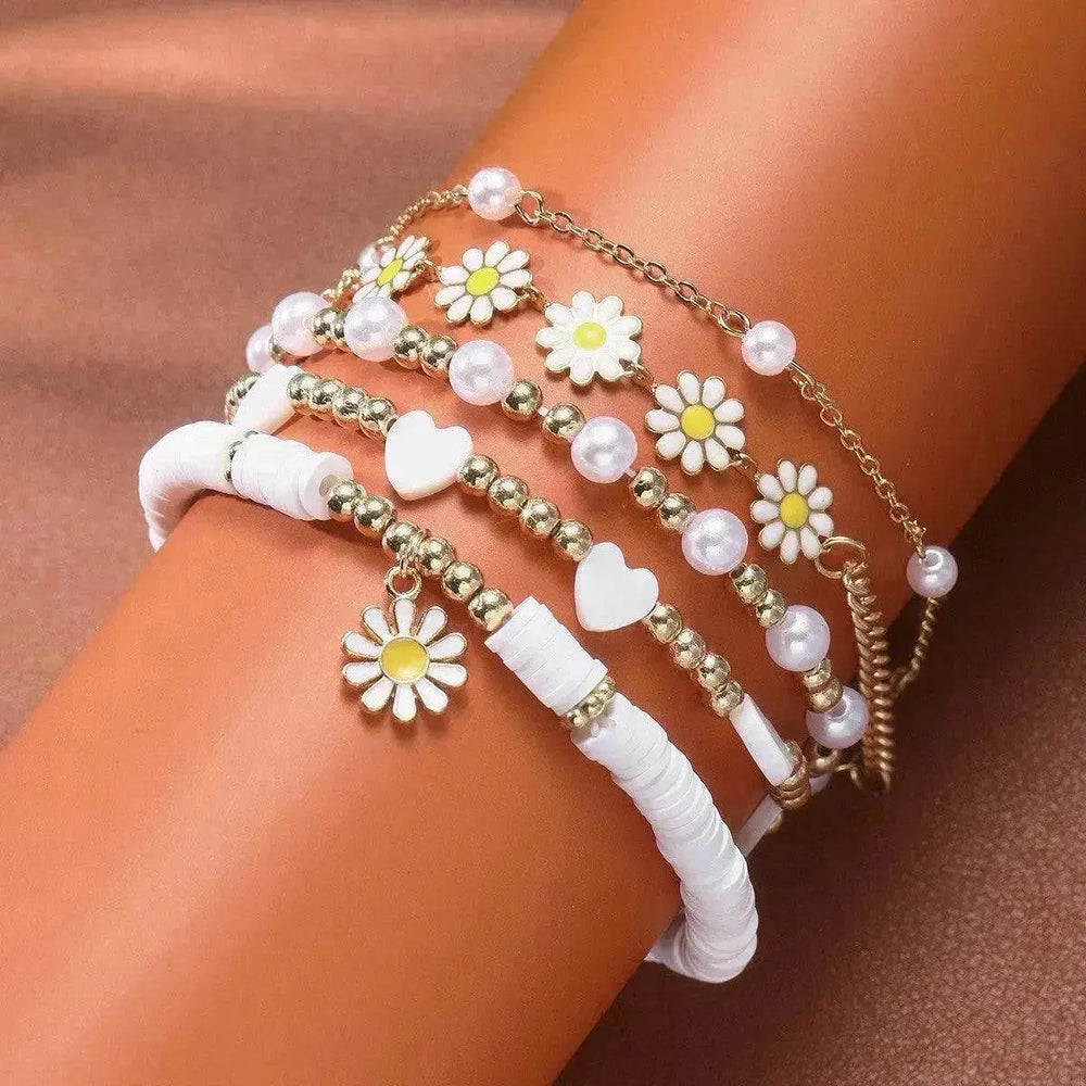 Einfaches Metall-Multischicht-Armband Sechsteiliges Set - EX-STOCK Canada