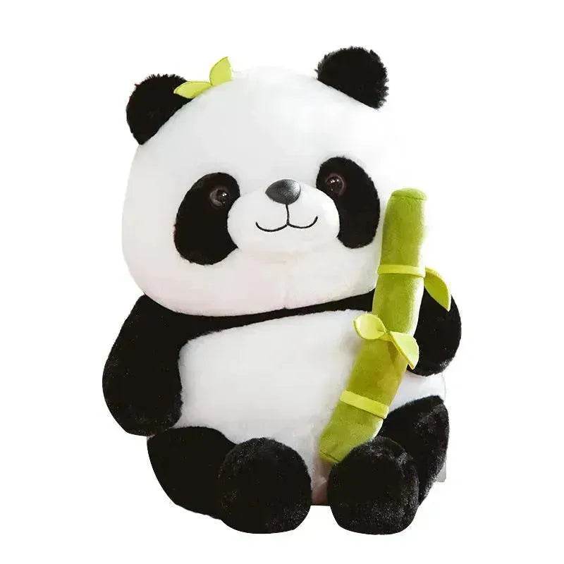 Cuscino Panda Fiore in Tubo di Bambù Simulato - EX-STOCK Canada