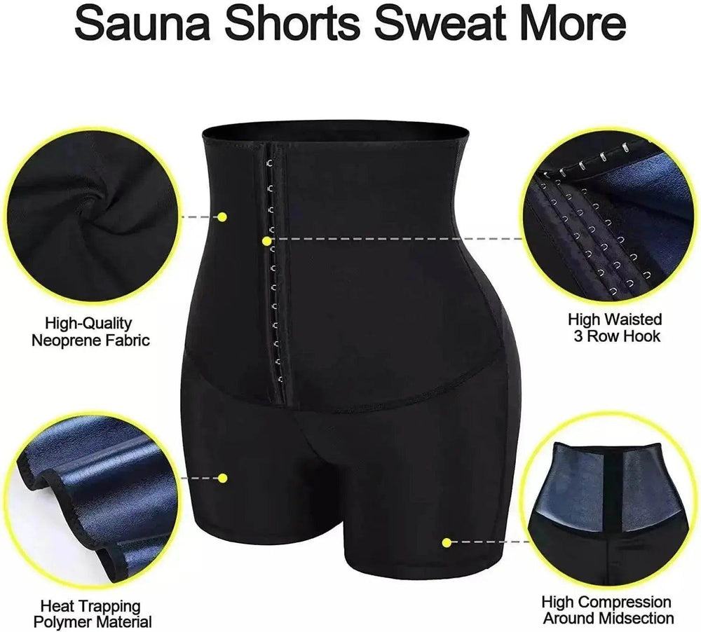 Slimming Waist Trainer Shapewear Tummy Hot Thermo Sweat Body Shaper Short - EX-STOCK Canada