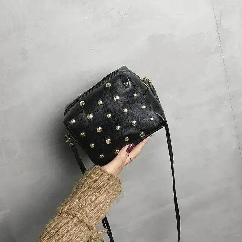 Piccola Borsa Donna Nuova Moda Borsa a Tracolla Borchie - EX-STOCK Canada