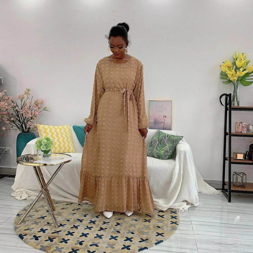 Small Hair Ball Arab Plus Size Dress - EX-STOCK Canada