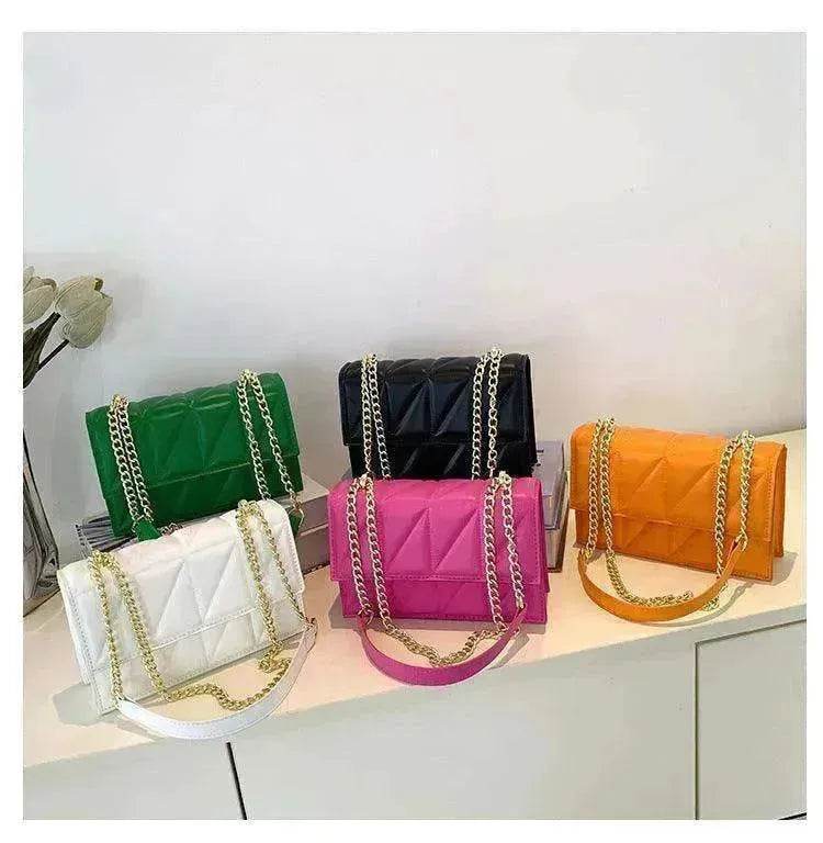 Small Square Bags Fashion Chain Crossbody Shoulder Handbag - EX-STOCK Canada