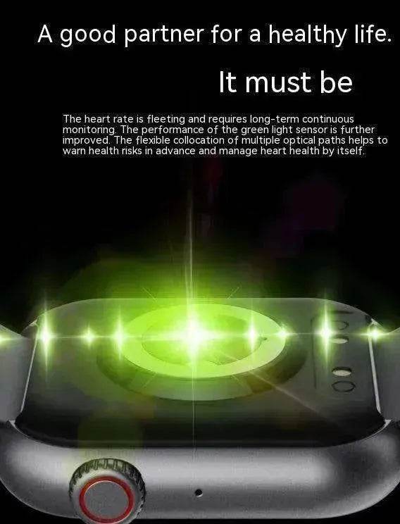 Smart Bluetooth Calling Heart Rate Body Temperature Voice Assistant Smart Bracelet Sports Watch - EX-STOCK Canada