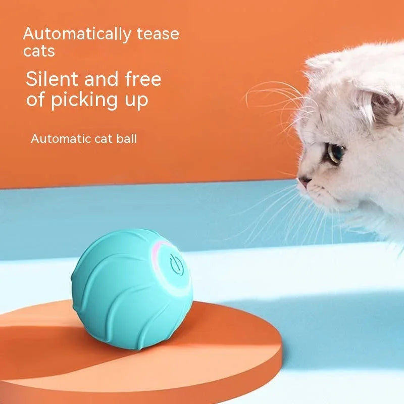 Juguetes Inteligentes para Gatos Pelota Rodante Juguete Interactivo para Mascotas Propietarios de Gatos Pelota Automática que Rebota USB Para Provocar y Hacer Saltar a los GatitosEX-STOCK Canada