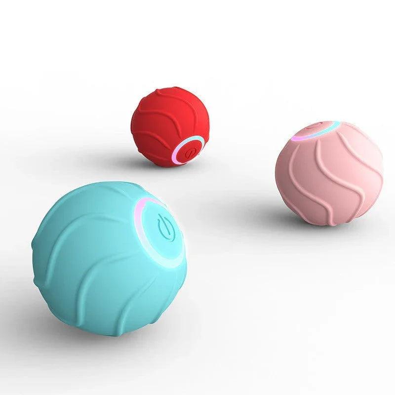 Smart Cat Toys Rolling Ball Pet Cat Owner Interactive Pets Toys Automatic Bouncing Ball USB Self Hi Teasing Kittens Jumping Ball EX-STOCK Canada