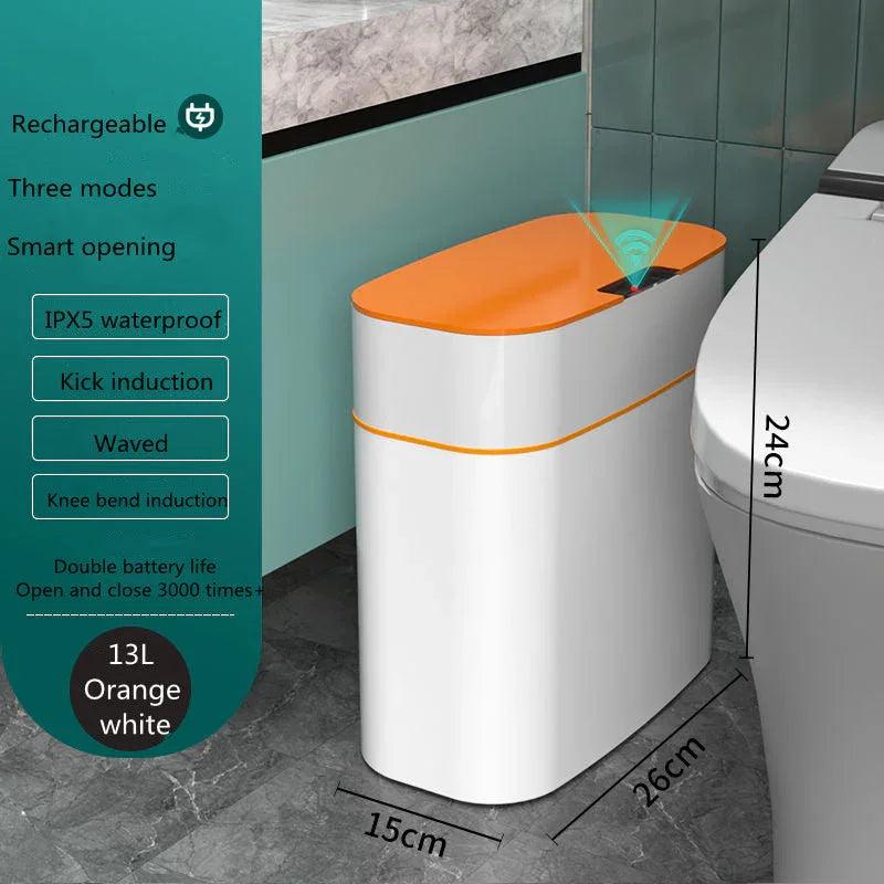Smart Trash Can With Lid For Bedroom And Living Room Kitchen Storage Box Trash Can Induction Small Car Box Automatic Smart Dustbin Smart Trash Bin EX-STOCK Canada