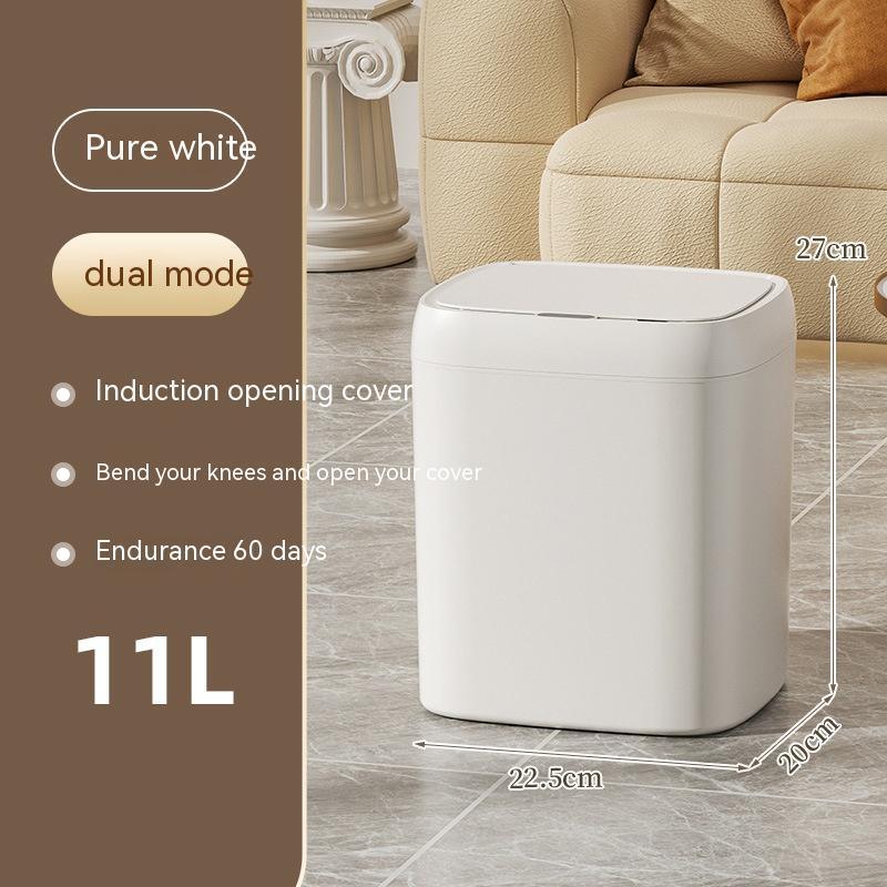 Smart Trash Can With Lid For Bedroom And Living Room Kitchen Storage Box Trash Can Induction Small Car Box Automatic Smart Dustbin Smart Trash Bin EX-STOCK Canada