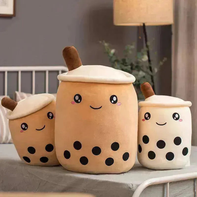 Peluche di Tè al Latte con Boba Morbido - Forma di Frutta - EX-STOCK Canada
