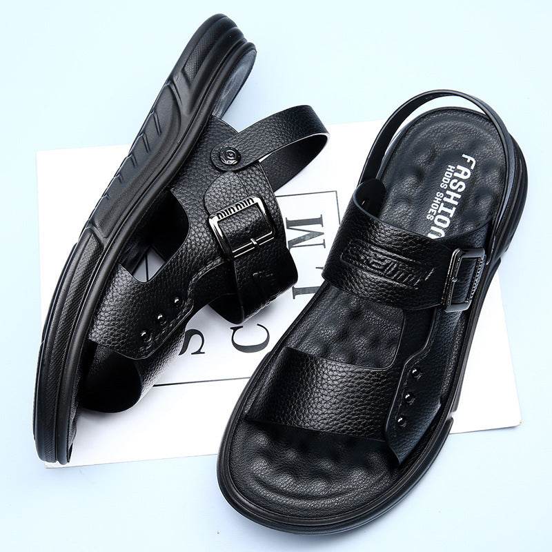 Soft Leather Men's Casual Beach Shoes Latex Pad  EX-STOCK CANADA