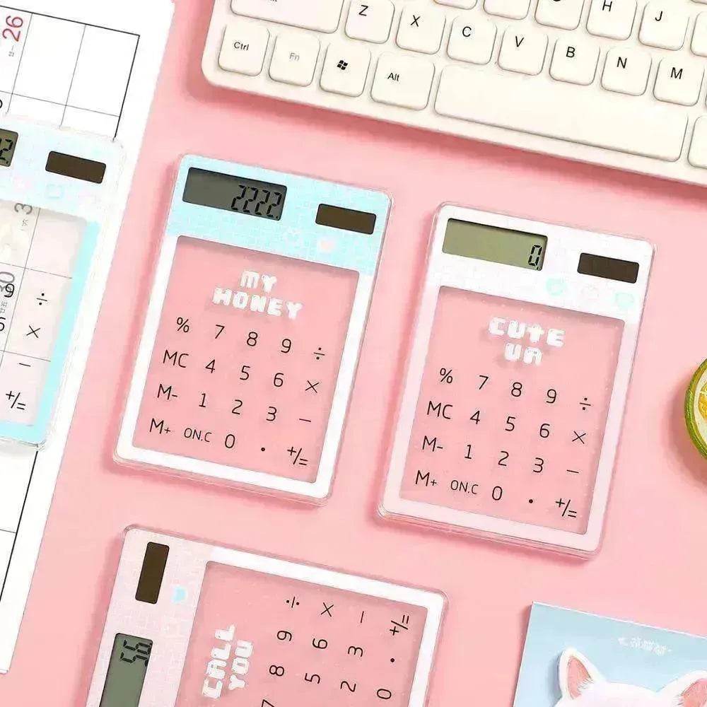Solar Energy Mini Portable Calculator School Supplies Kawaii - EX-STOCK Canada