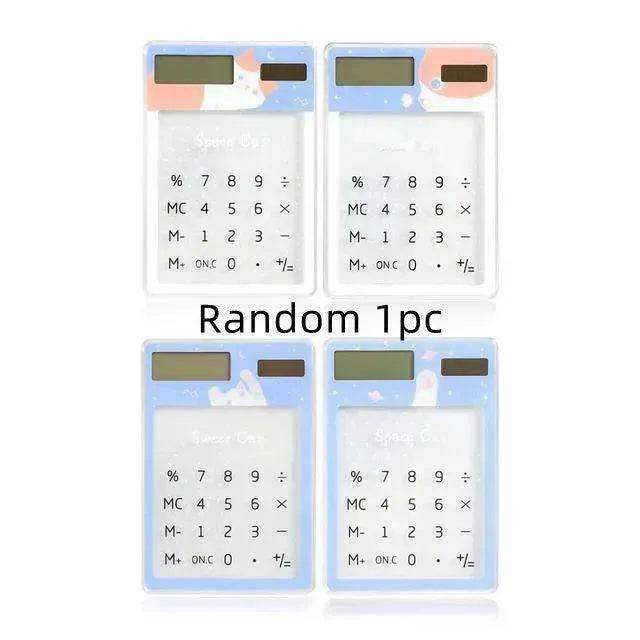 Solar Energy Mini Portable Calculator School Supplies Kawaii - EX-STOCK Canada