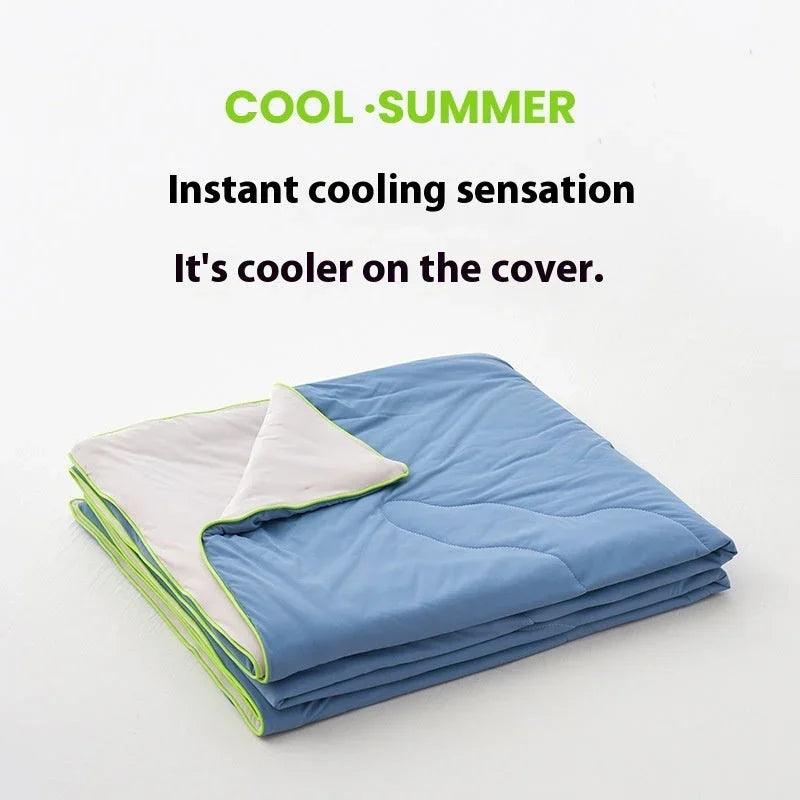 Solid Color AB Version Summer Cool Feeling Thin Duvet Washable EX-STOCK Canada