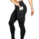 Solid color high waist yoga pants - EX-STOCK Canada