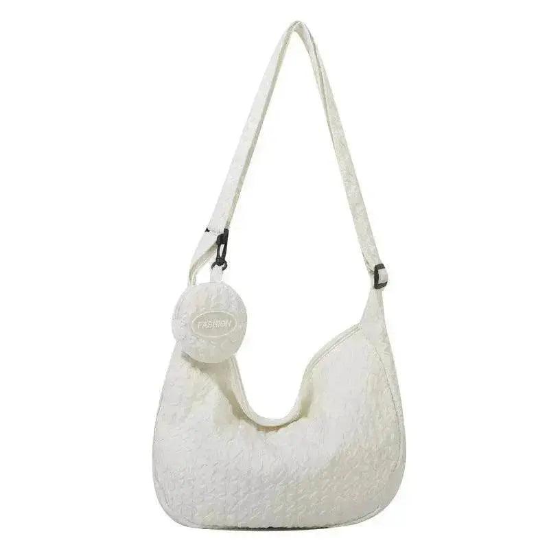 South Korea Ins Girl's Fashionable Cloud Puff Flower Shoulder Bag - EX-STOCK Canada