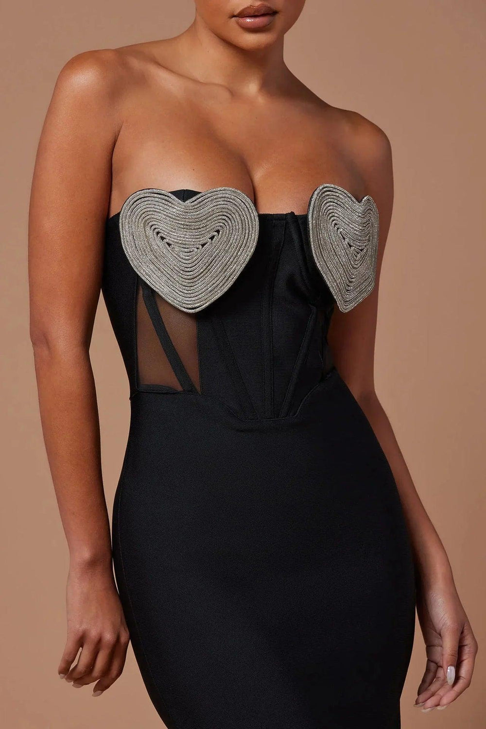 Spring And Summer New Sexy Peach Chest Diamond Backless Hip Bandage Dress Party Dress EX-STOCK Canada
