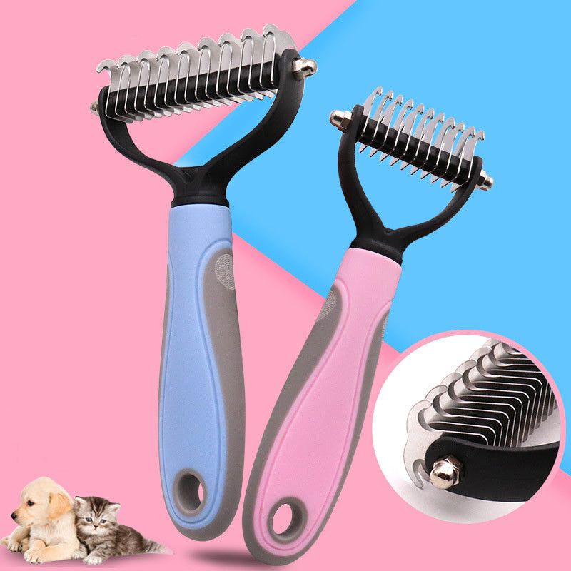 Stainless Double-sided Pet Brush Hair Removal Comb Grooming Dematting Dog Grooming Shedding Tools EX-STOCK Canada