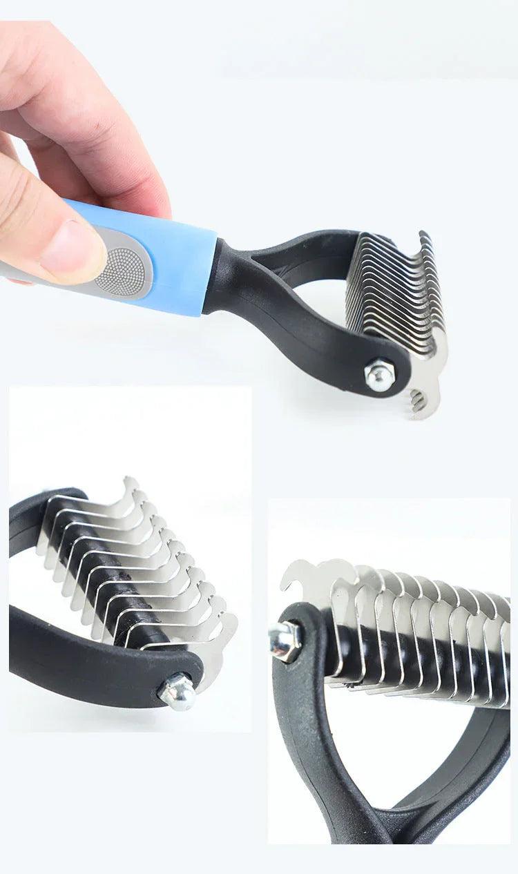Stainless Double-sided Pet Brush Hair Removal Comb Grooming Dematting Dog Grooming Shedding Tools EX-STOCK Canada