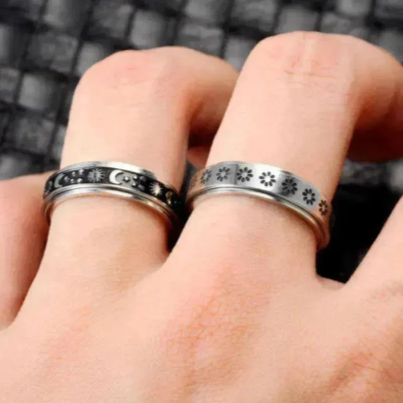 Edelstahl Drehbare Elegante & Angstlindernde Ringe - EX-STOCK CANADA