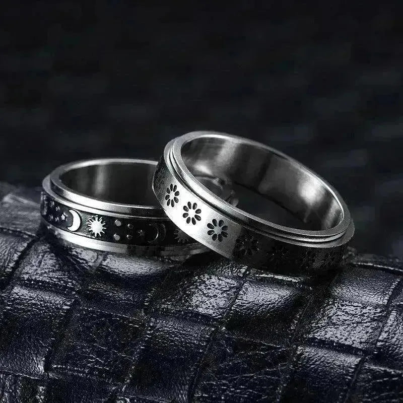 Edelstahl Drehbare Elegante & Angstlindernde Ringe - EX-STOCK CANADA
